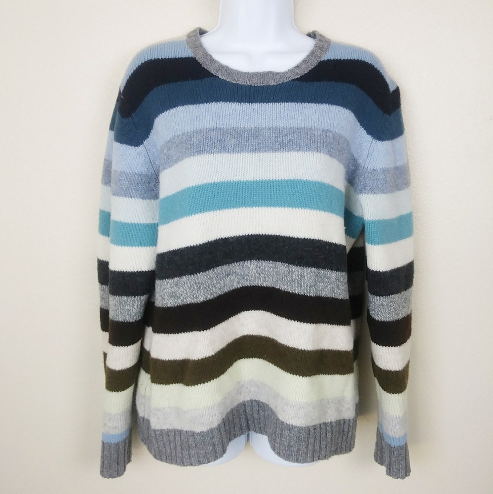 GAP Lambswool Striped Sweater Women's Size XL